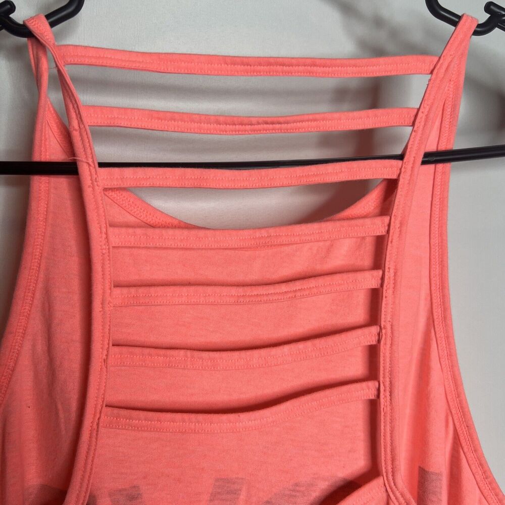 Victoria Secret Sport LOVE Coral Open Back Tank Top Women's size Small - Picture 6 of 9